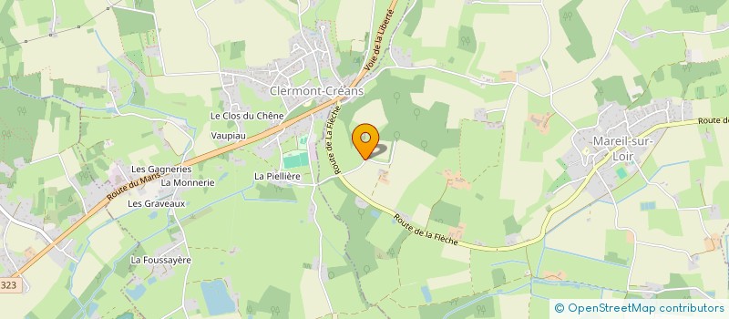 localisation de l'entreprise SCI LA HOCHETIERE  LA FLECHE