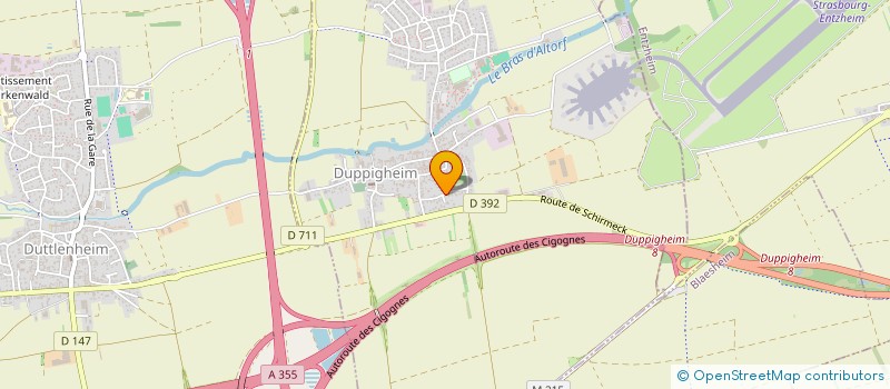 localisation de l'entreprise SCI LA HOFMATT  WOLXHEIM