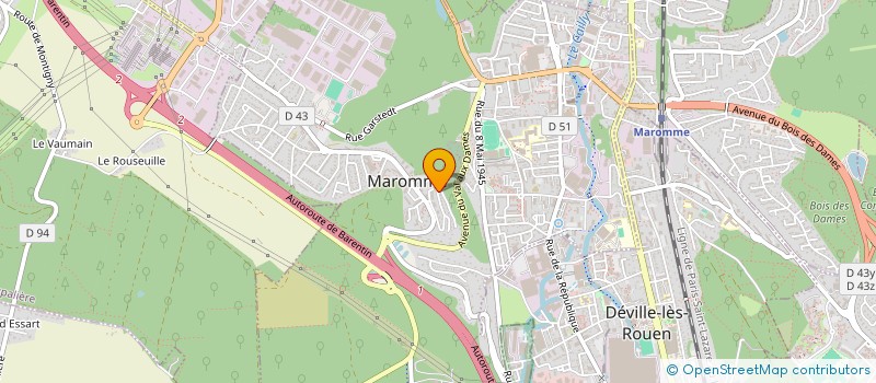 localisation de l'entreprise SCI LA HOGUE  MAROMME