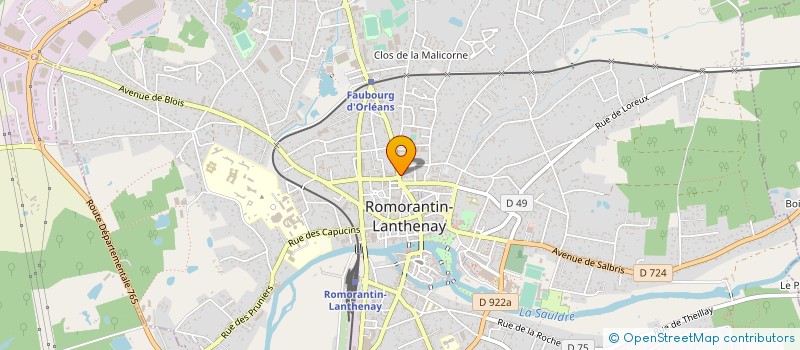 localisation de l'entreprise SCI LA HORSE  ROMORANTIN-LANTHENAY