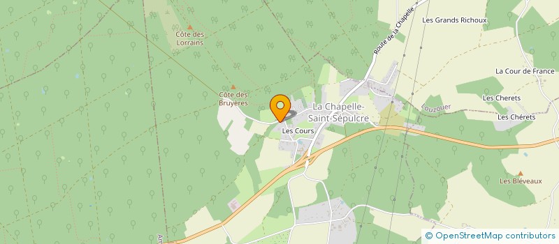 localisation de l'entreprise SCI LA HORSE à LA CHAPELLE-SAINT-SEPULCRE