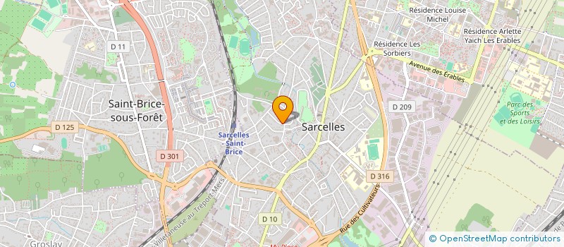localisation de l'entreprise SCI LA HOUBLONNIERE  SARCELLES