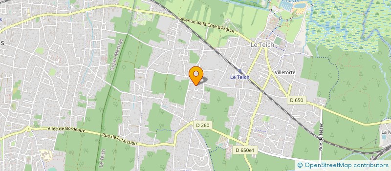 localisation de l'entreprise SCI LA HOUDINE  LE TEICH