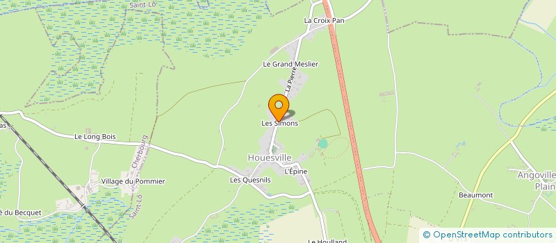 localisation de l'entreprise SCI LA HOUGUE à CARENTAN-LES-MARAIS