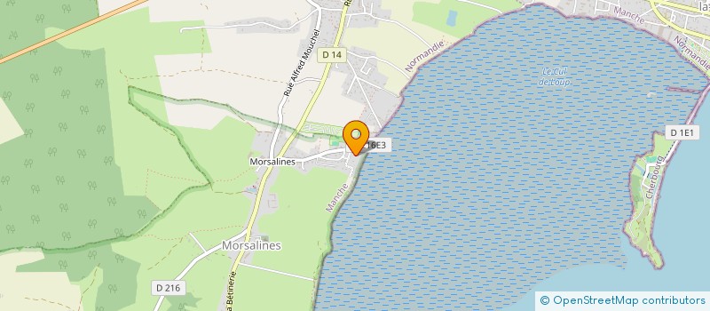 localisation de l'entreprise SCI LA HOUGUETTE  QUETTEHOU