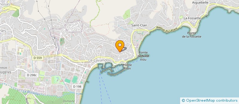 localisation de l'entreprise SCI LA HOULE à LE LAVANDOU