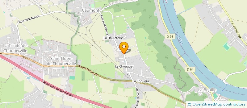 localisation de l'entreprise SCI LA HOULETERIE à CAUMONT