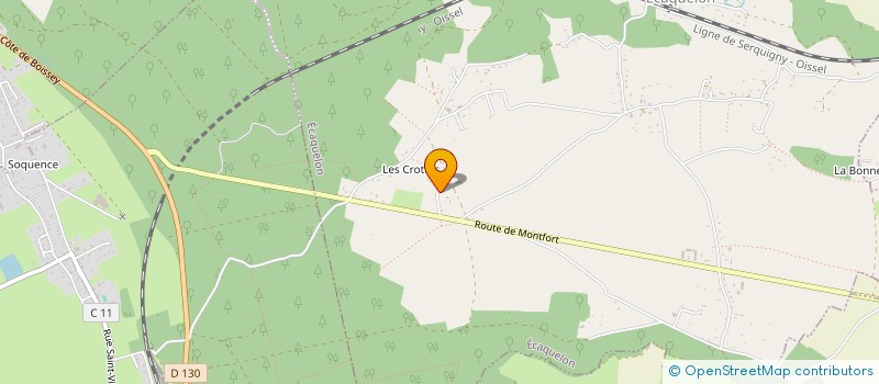 localisation de l'entreprise SCI LA HOUSSAYE  ECAQUELON