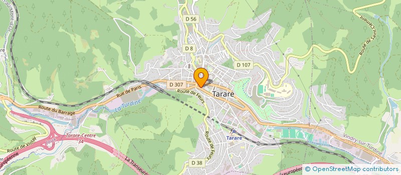 localisation de l'entreprise SCI LA HOUSSOYE  TARARE