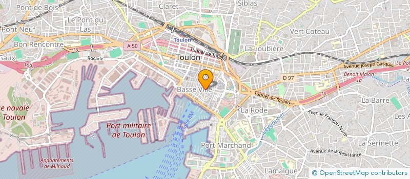 localisation de l'entreprise SCI LA HUCHETTE  TOULON