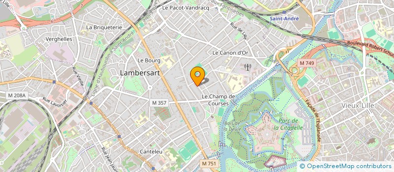 localisation de l'entreprise SCI LA HUCHETTE TR.CR.E. à LAMBERSART