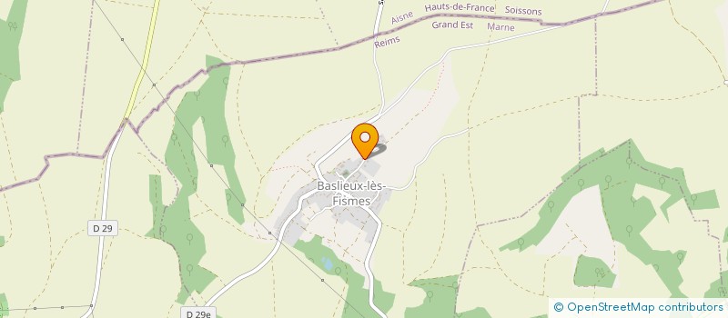 localisation de l'entreprise SCI LA HULOTTE  BASLIEUX-LES-FISMES