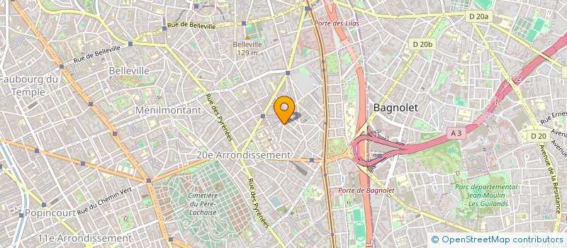 localisation de l'entreprise SCI LA HUNE  PARIS