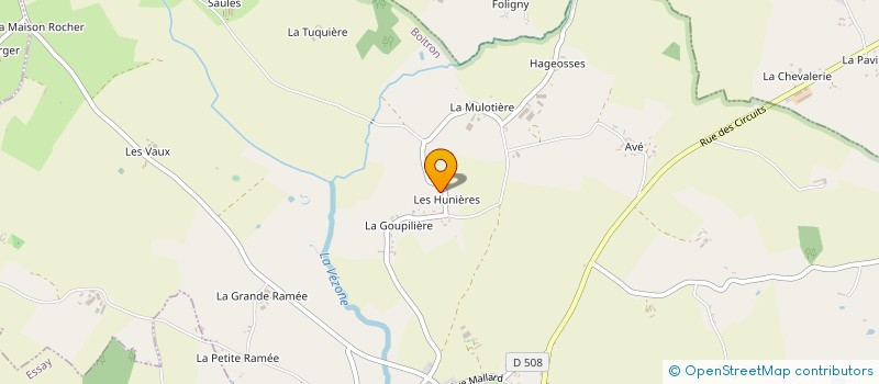 localisation de l'entreprise SCI LA HUNIERE à SEES