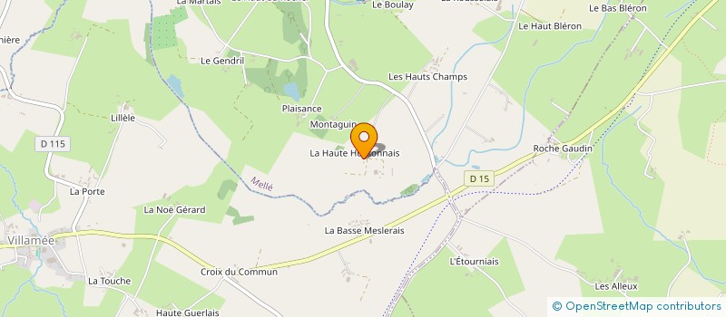 localisation de l'entreprise SCI LA HUSSONNAIS  MELLE