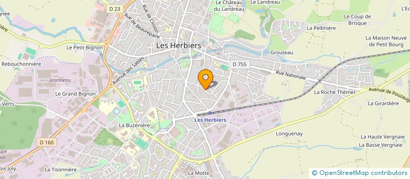 localisation de l'entreprise SCI LA HUTTE à LES HERBIERS