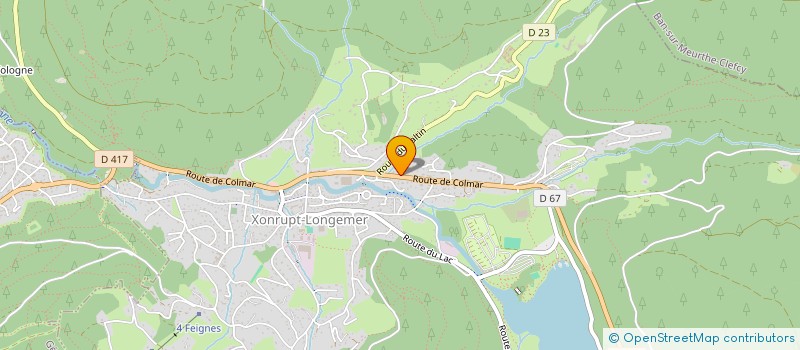 localisation de l'entreprise SCI LA HUTTE à XONRUPT-LONGEMER