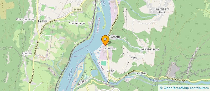 localisation de l'entreprise SCI LA HUTTE DES CASTORS  SEYSSEL