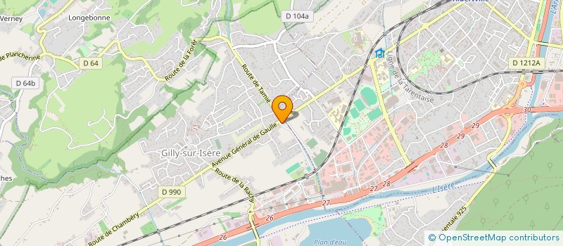 localisation de l'entreprise SCI LA JAGARMAS  GILLY-SUR-ISERE