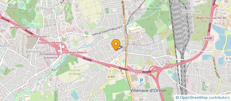 localisation de l'entreprise SCI LA JAGERE  VILLENAVE-D'ORNON