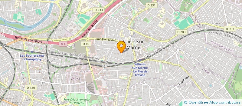 localisation de l'entreprise SCI LA JALANDIERE  VILLIERS-SUR-MARNE