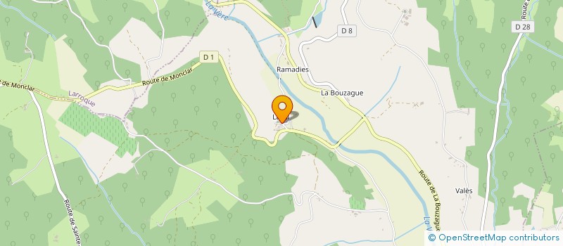 localisation de l'entreprise SCI LA JANADE à PUYCELSI