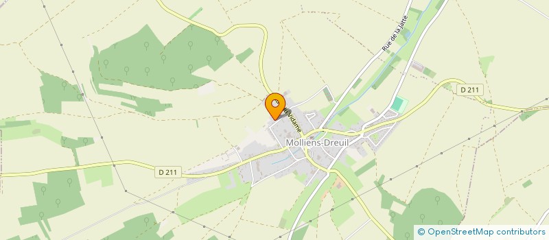 localisation de l'entreprise SCI LA JARDINIERE  MOLLIENS-DREUIL