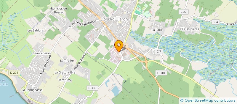 localisation de l'entreprise SCI LA JARRIE  DOLUS-D'OLERON