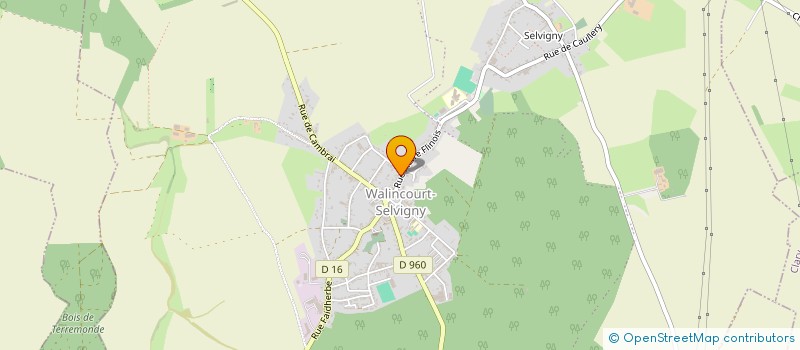 localisation de l'entreprise SCI LA JARTHE  WALINCOURT-SELVIGNY