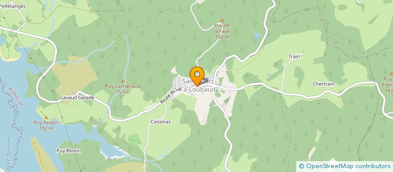 localisation de l'entreprise SCI LA JASSINE  ROYERE-DE-VASSIVIERE