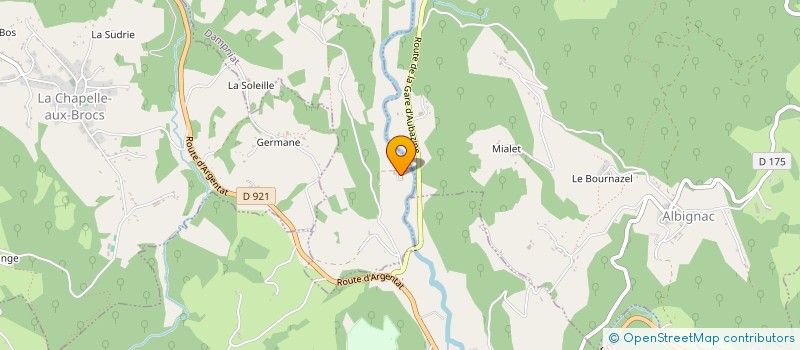 localisation de l'entreprise SCI LA JB  DAMPNIAT