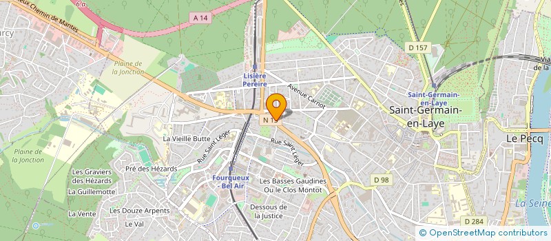 localisation de l'entreprise SCI LA JET CINQ  SAINT-GERMAIN-EN-LAYE