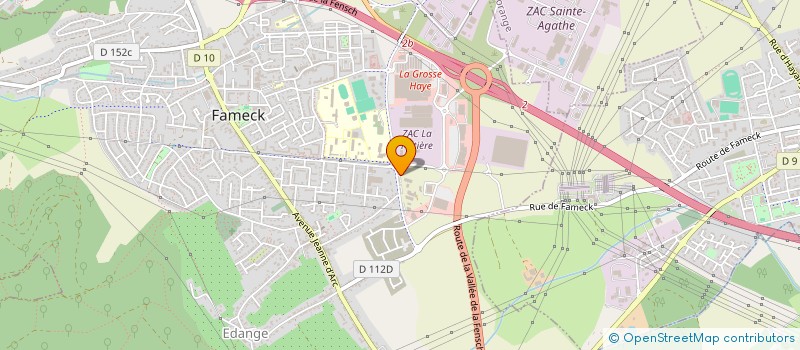 localisation de l'entreprise SCI LA JEUNESSE  FAMECK