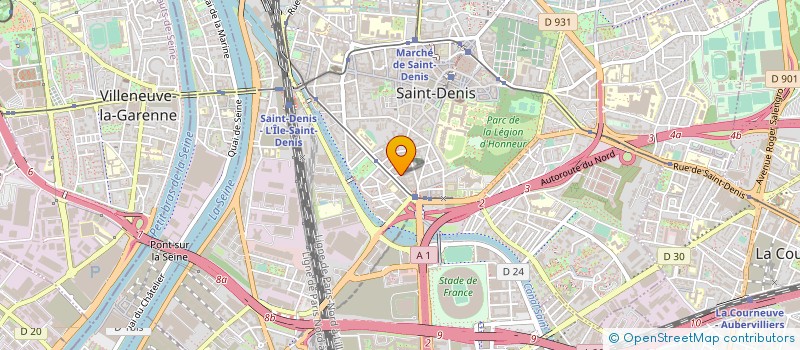 localisation de l'entreprise SCI LA JOCONDE à SAINT-DENIS