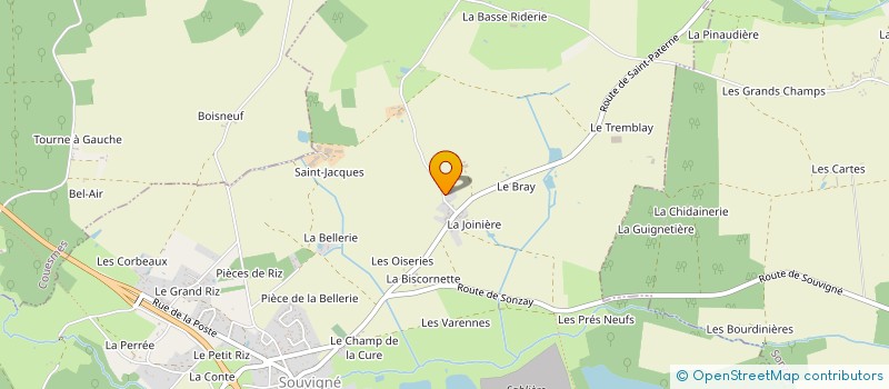 localisation de l'entreprise SCI LA JOINIERE à SOUVIGNE