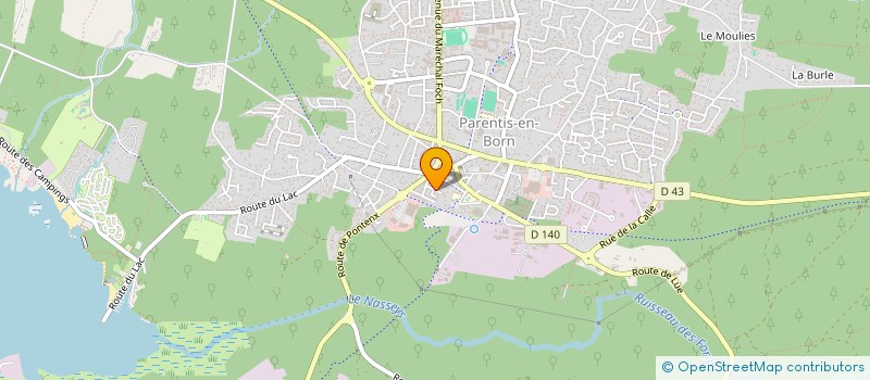 localisation de l'entreprise SCI LA JOLLA  PARENTIS-EN-BORN