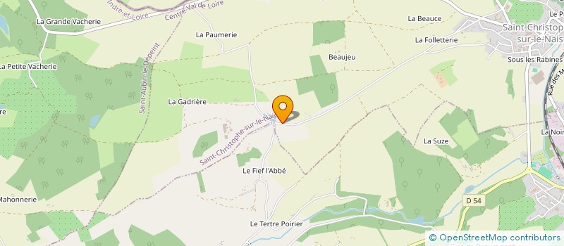 localisation de l'entreprise SCI LA JONCHERE  SAINT CHRISTOPHE S LE NAIS