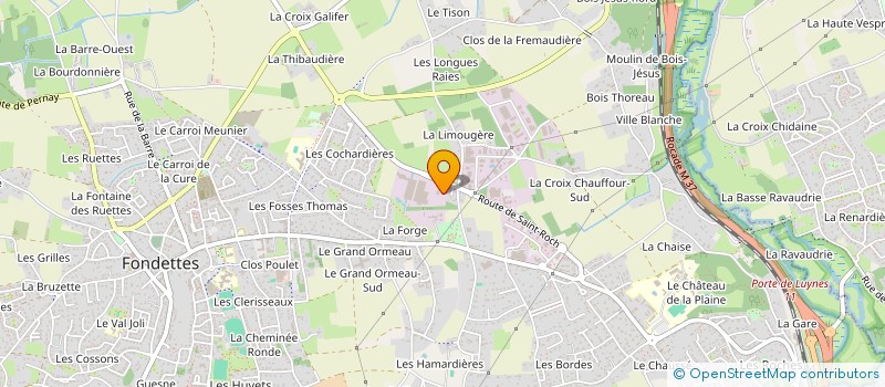 localisation de l'entreprise SCI LA JONCHERIE à FONDETTES