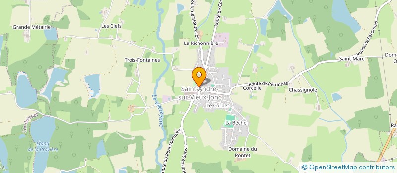 localisation de l'entreprise SCI LA JONCOISE à SAINT-ANDRE-SUR-VIEUX-JONC