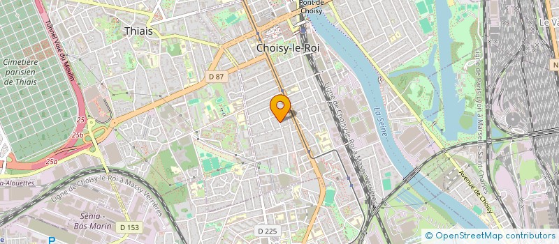 localisation de l'entreprise SCI LA JONQUE à CHOISY-LE-ROI