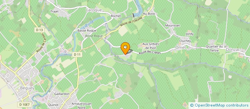 localisation de l'entreprise SCI LA JONQUE  OMET