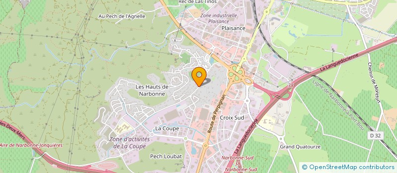 localisation de l'entreprise SCI LA JONQUIERE à NARBONNE