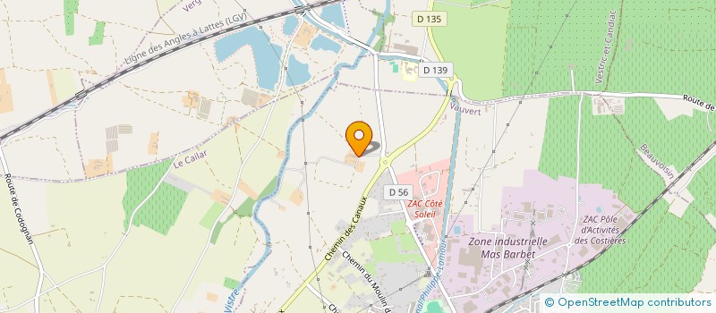 localisation de l'entreprise SCI LA JONQUIERE  VAUVERT