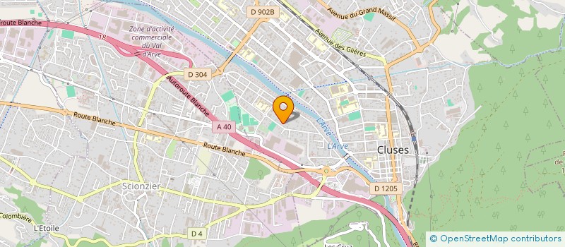 localisation de l'entreprise SCI LA JONQUILLE  CLUSES