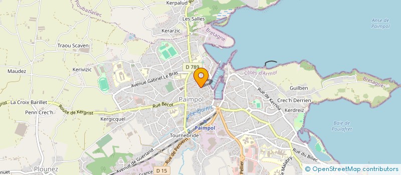 localisation de l'entreprise SCI LA JORDANNE  PAIMPOL