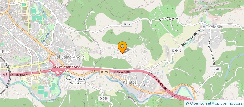 localisation de l'entreprise SCI LA JOUINE  LE THOLONET