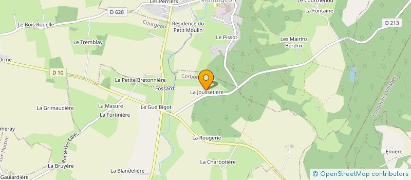localisation de l'entreprise SCI LA JOUSSETIERE à CORBON