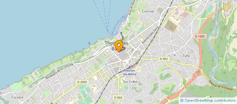 localisation de l'entreprise SCI LA JOYEUSE QUENOTTE à THONON-LES-BAINS