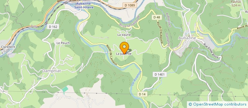 localisation de l'entreprise SCI LA JUBERTIE  DAMPNIAT