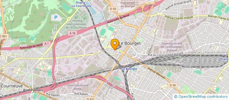 localisation de l'entreprise SCI LA JULIE  LE BOURGET